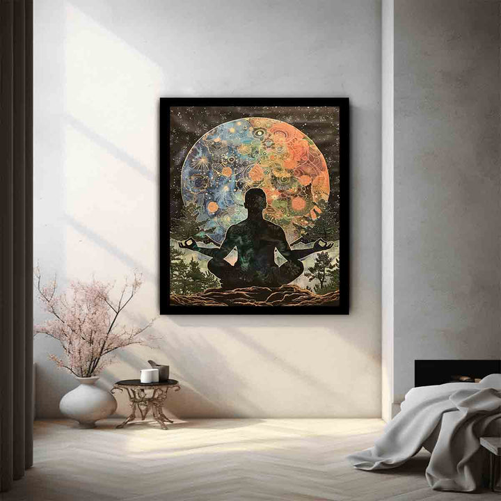 Meditation In Moonlight Art Print