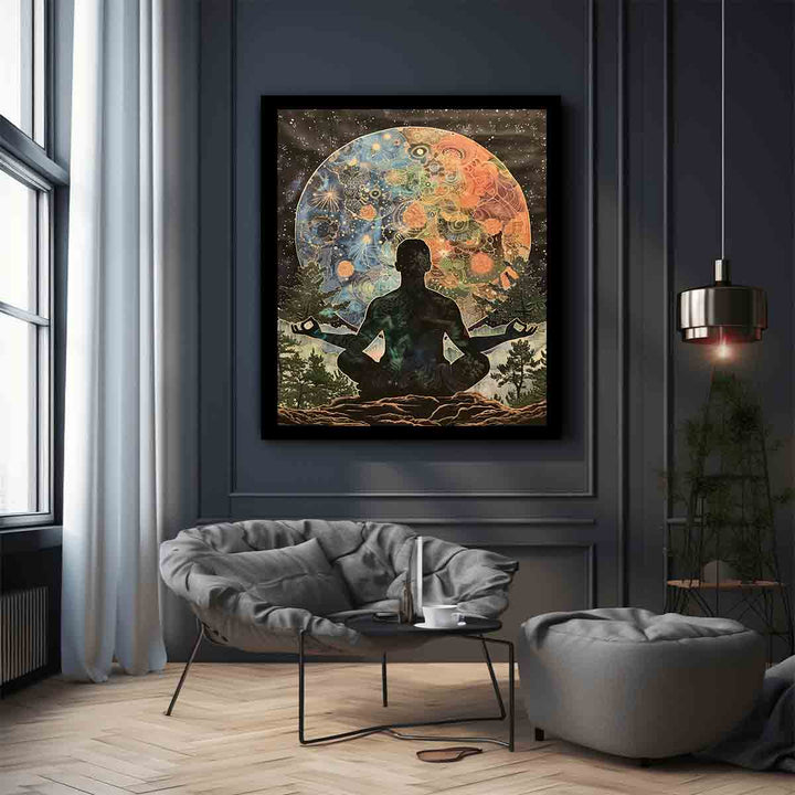 Meditation In Moonlight Art Print