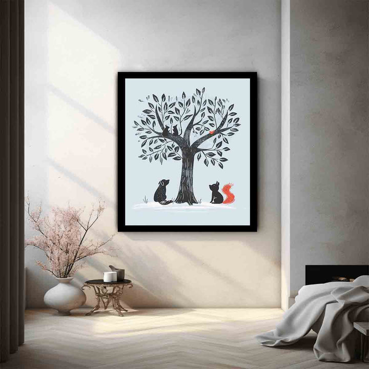 Meeting Under Oak Art Print