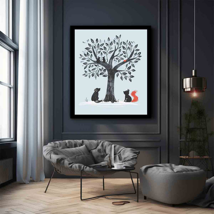 Meeting Under Oak Art Print