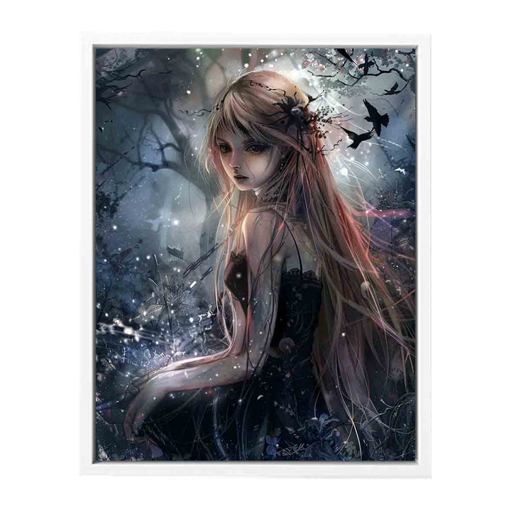 Anime Girl Poster Painting