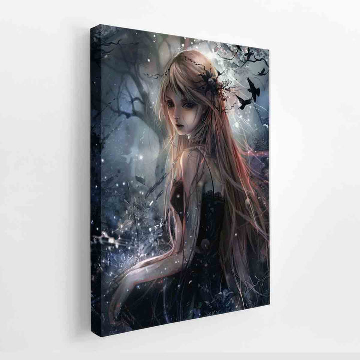 Anime Girl Poster canvas Print