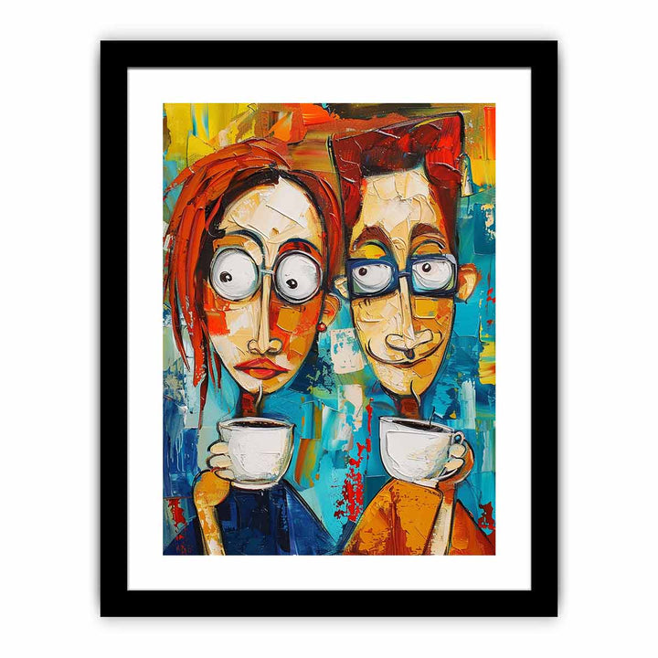 Coffee Talk framed Print