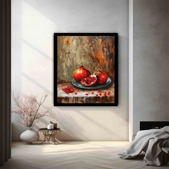 Pomegranate Art Painting Art Print