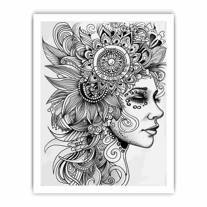 Color Me Woman framed Print