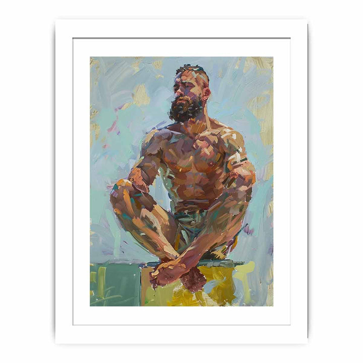 Morning Man framed Print