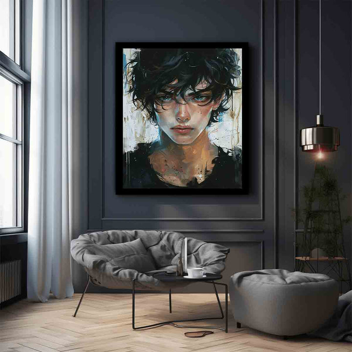 Young Man Portrait Art Print