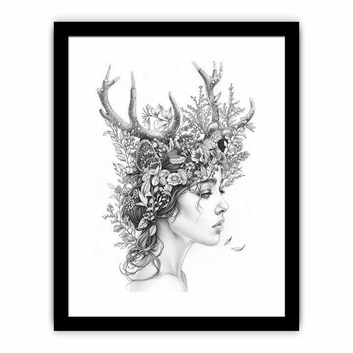 Color Me Lady framed Print