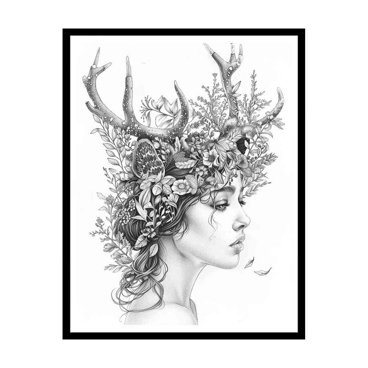 Color Me Lady canvas Print