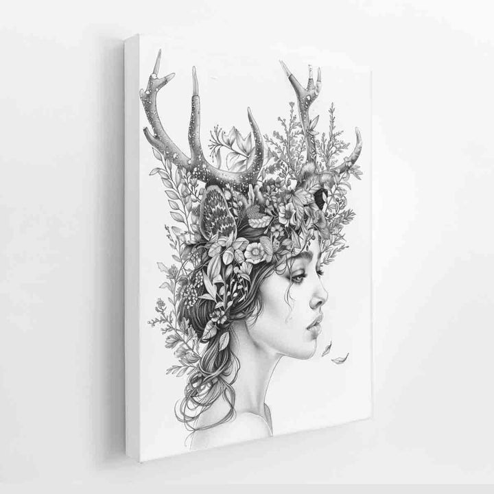 Color Me Lady canvas Print