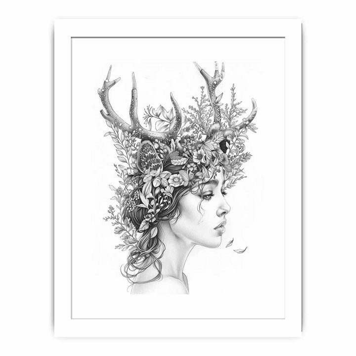 Color Me Lady framed Print