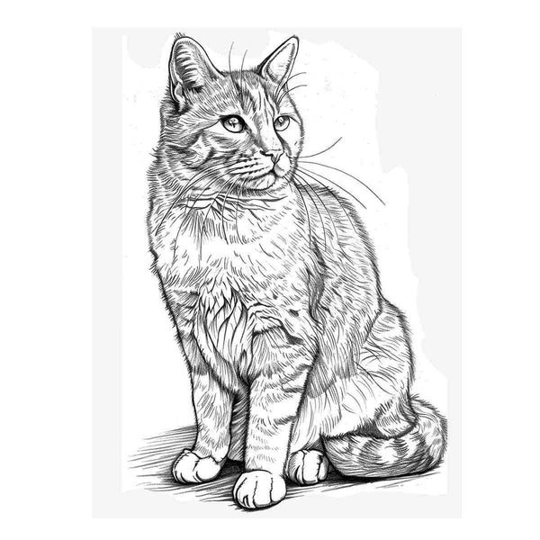 Color Me Cat Art Print