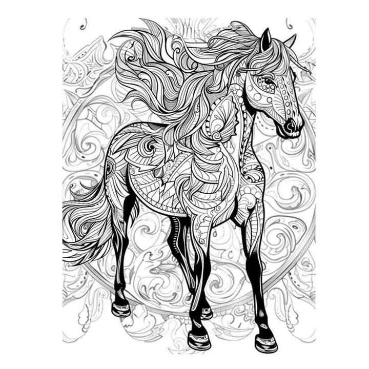 Color Me Horse Art Print