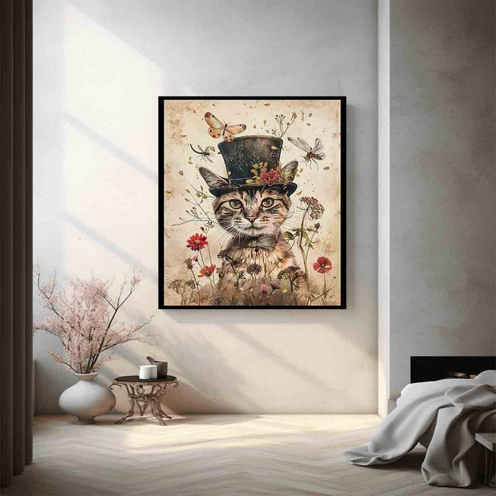 Whimsical Cat Art Print