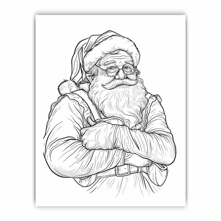 Color Me Santa framed Print