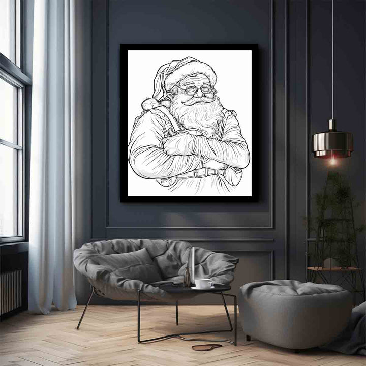 Color Me Santa Art Print