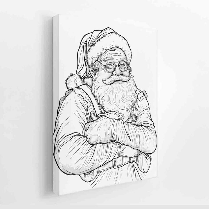 Color Me Santa canvas Print