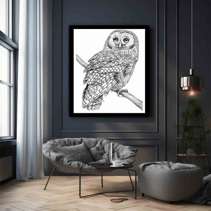 Color Me Owl Art Print