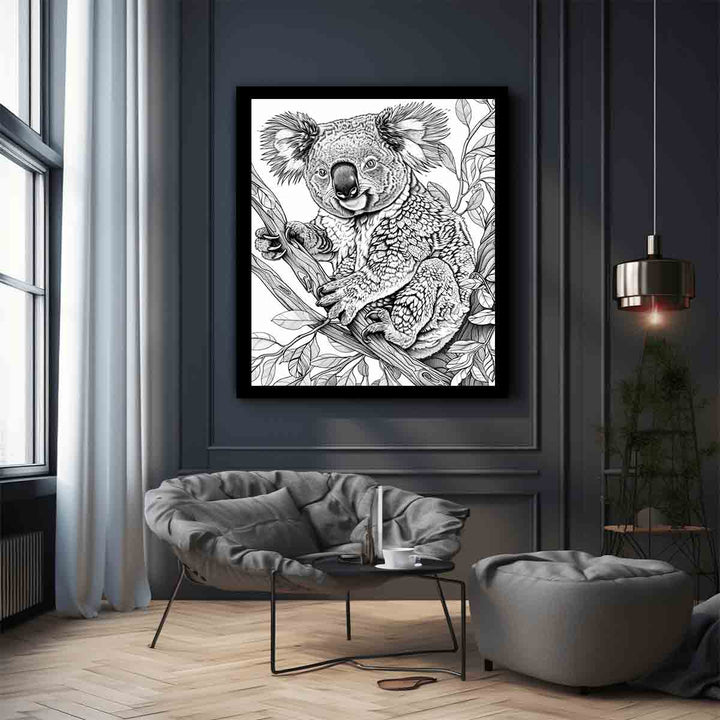 Color Me Koala Art Print