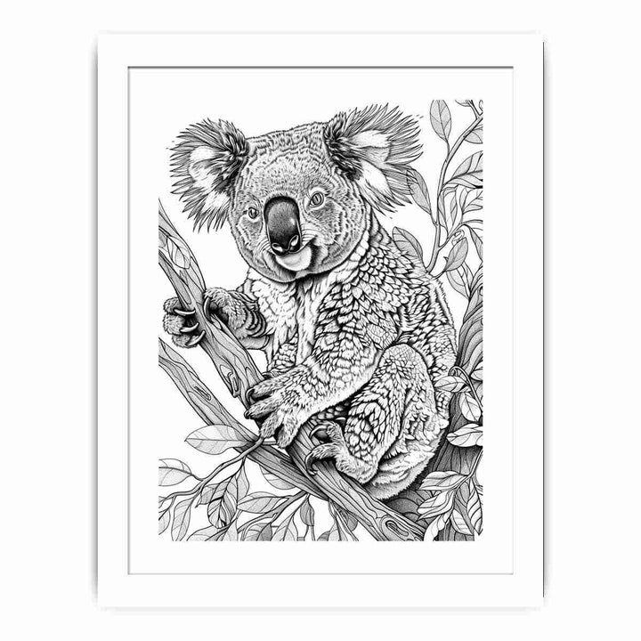 Color Me Koala framed Print