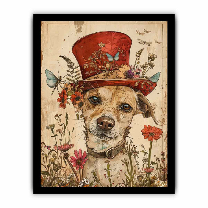 Whimsical Dog framed Print