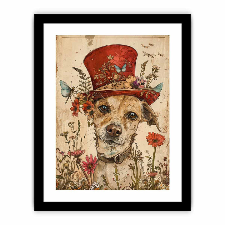 Whimsical Dog framed Print