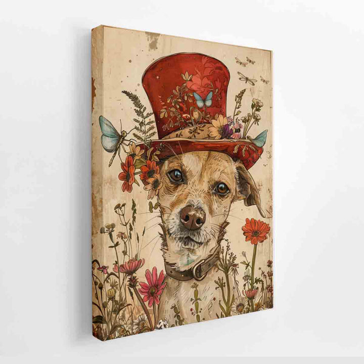 Whimsical Dog canvas Print