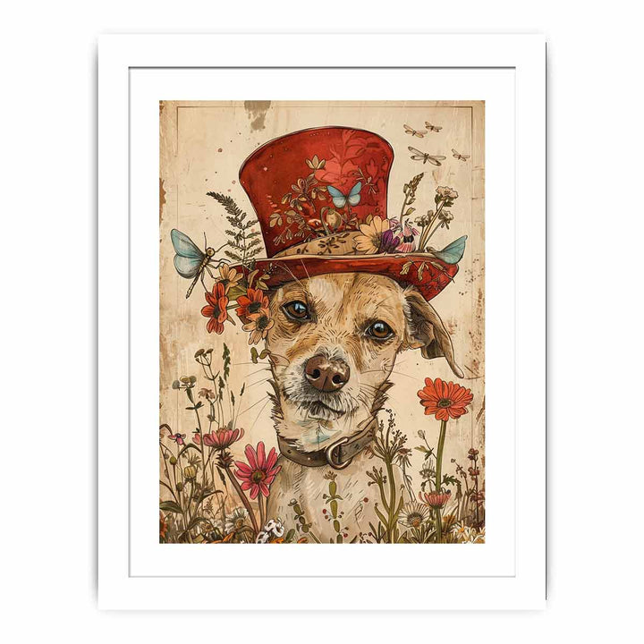 Whimsical Dog framed Print