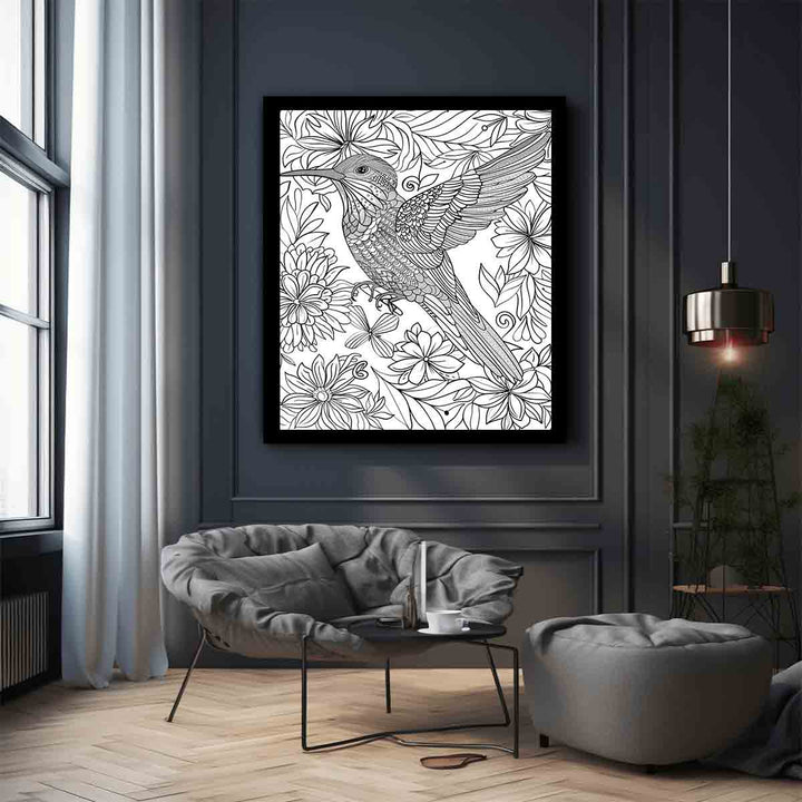 Color Me  Bird Art Print