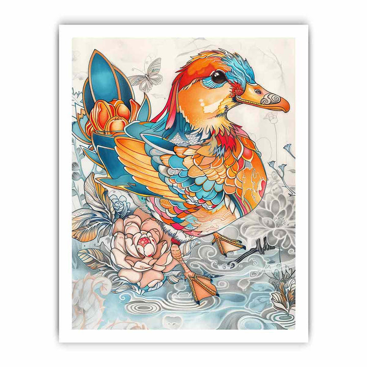 Duck Art framed Print