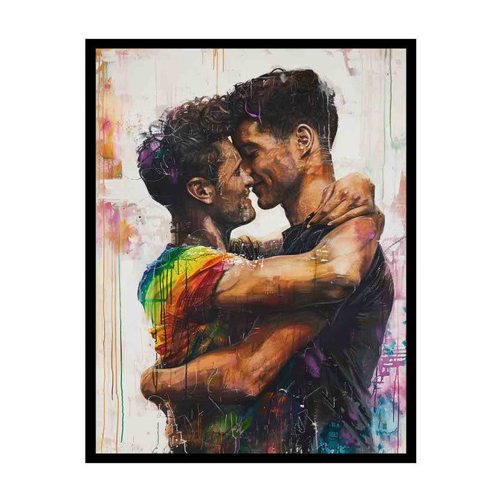 Young Hug  canvas Print