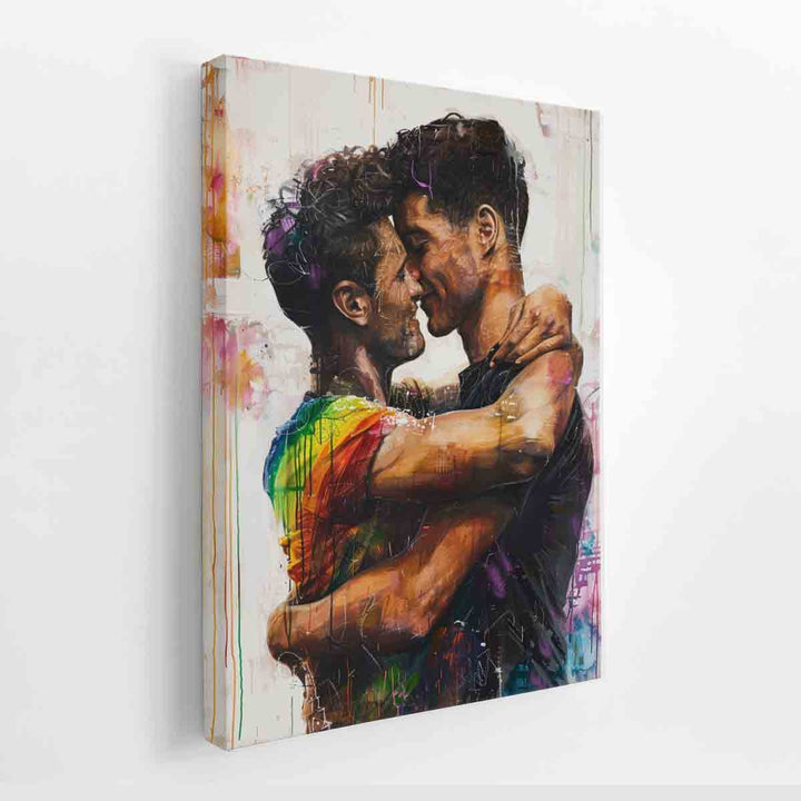 Young Hug  canvas Print