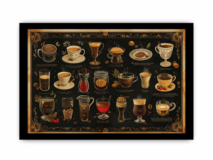 Coffee Art framed Print