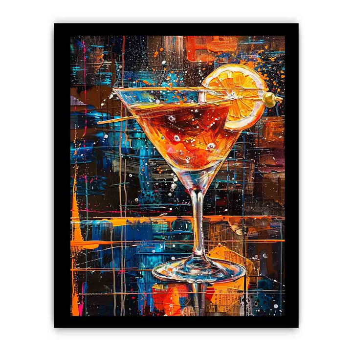 Cocktail Art-1 Print framed Print