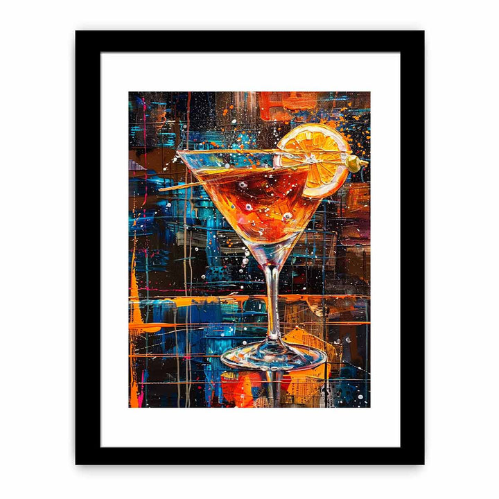 Cocktail Art-1 Print framed Print