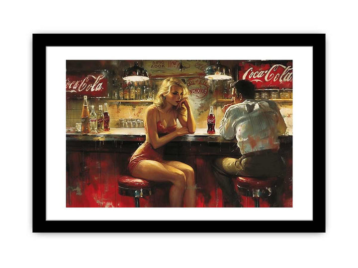 Coca Cola Art framed Print