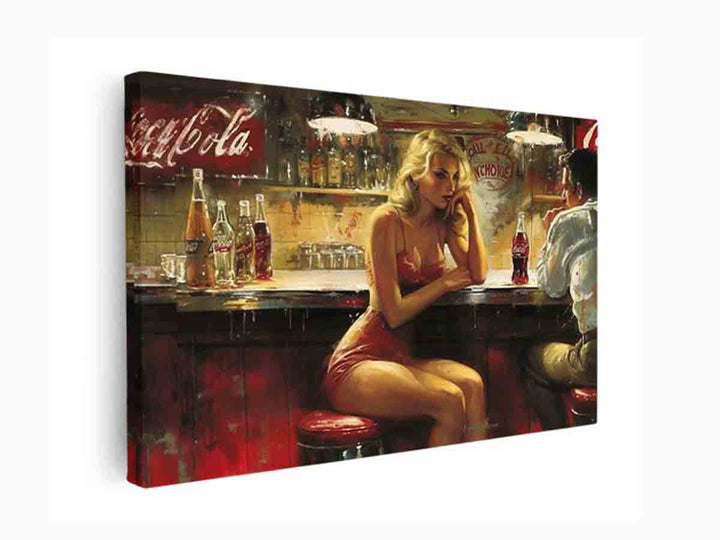 Coca Cola Art canvas Print