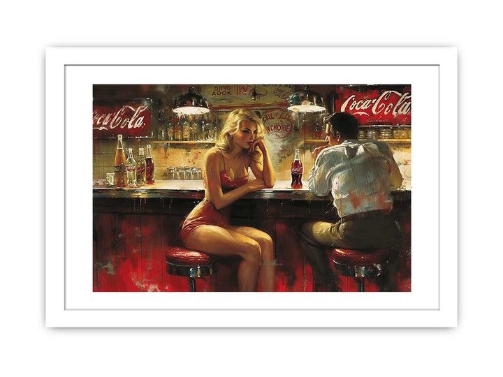 Coca Cola Art framed Print