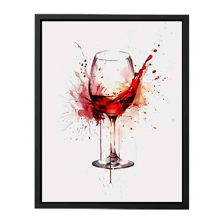 Red wine Splash Art Print canvas Print