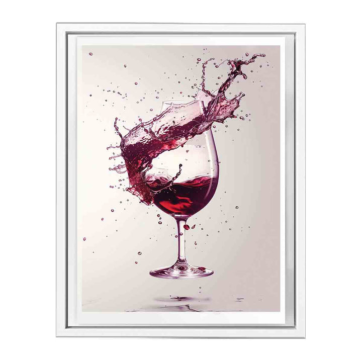 Red wine Splash  Art Print Painting