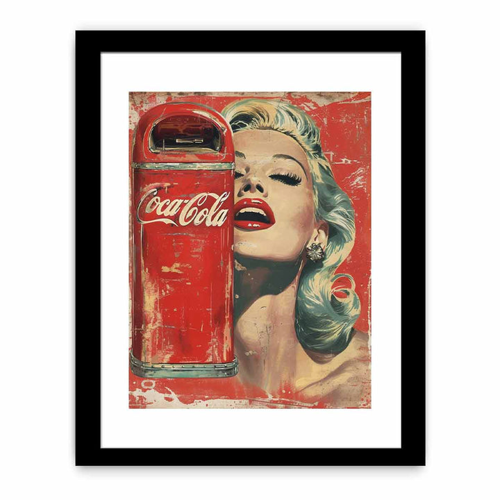 Coke  Painting framed Print