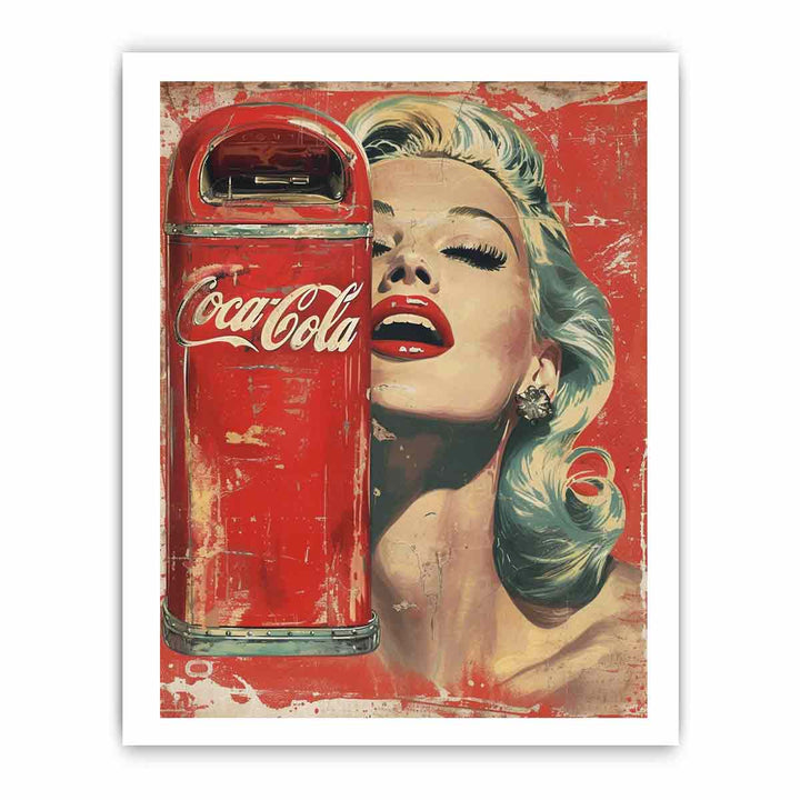 Coke  Painting framed Print