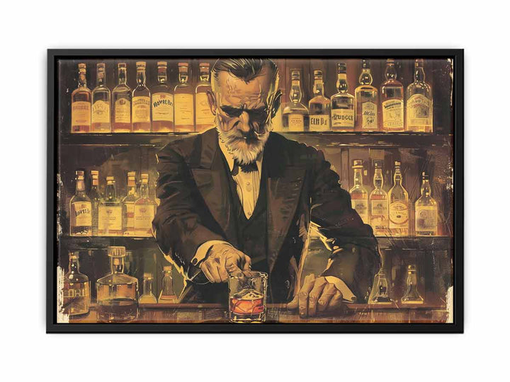 Vintage whiskey Art canvas Print