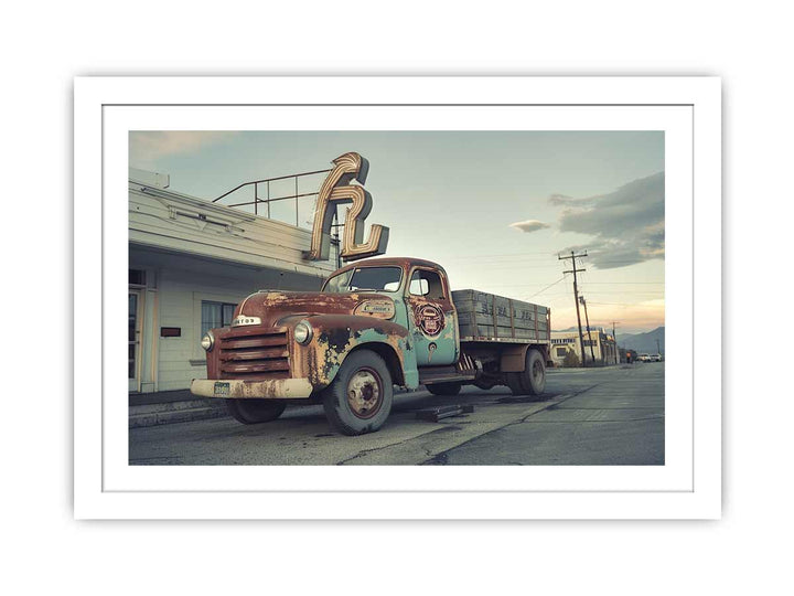 Vinatge Truck Wall Art framed Print