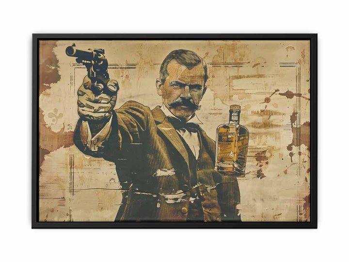 Vintage whiskey Art 2 canvas Print