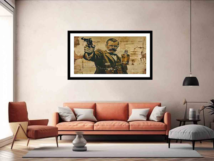 Vintage whiskey Art 2 Print