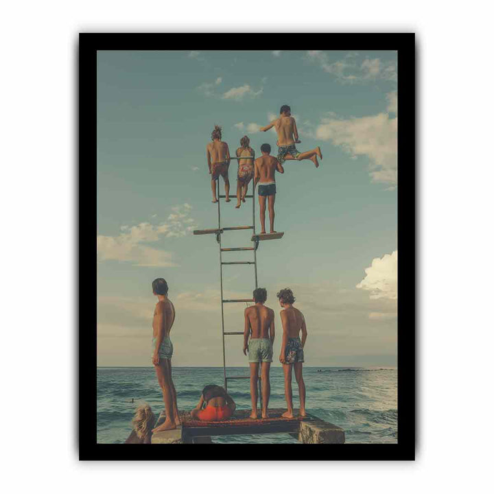 Diving Board Print framed Print