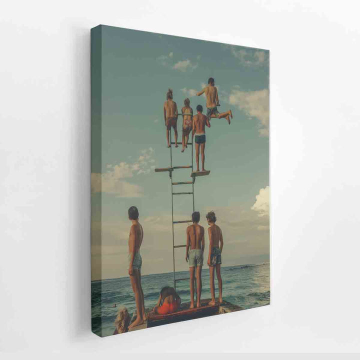 Diving Board Print canvas Print