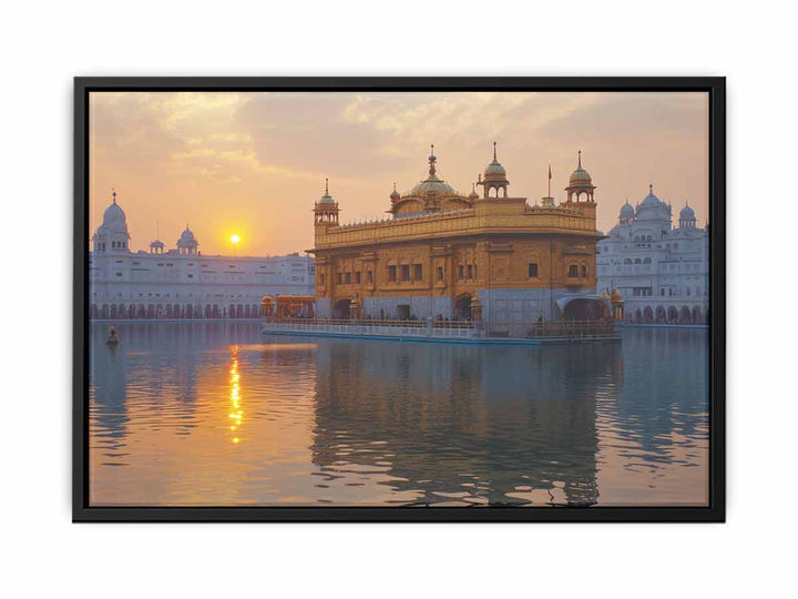 Golden Temple Painting canvas Print