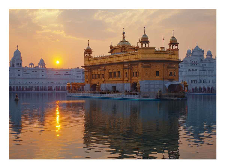 Golden Temple Painting Art Print